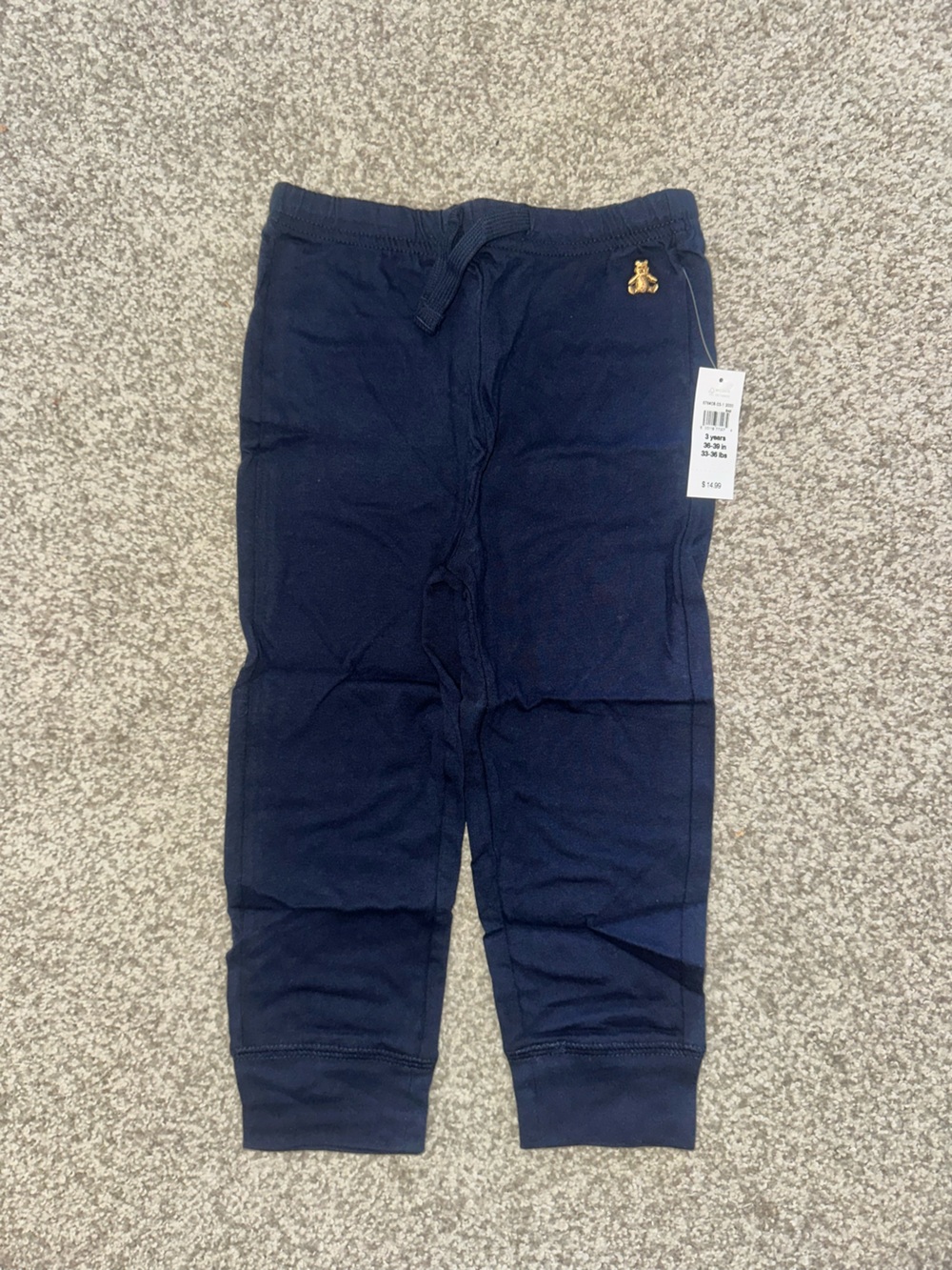 NWT Baby Gap Navy Blue Toddler Leggings/Joggers Size 3 Years